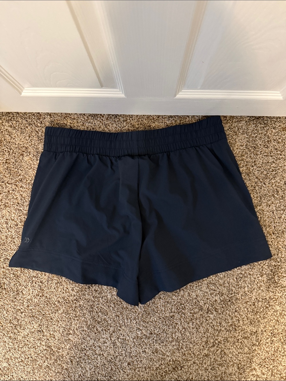 all in motion Navy Elastic Waist Athletic Shorts - Picture 2 of 2